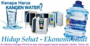 Kebaikan akibat mengkonsumsi kangen water