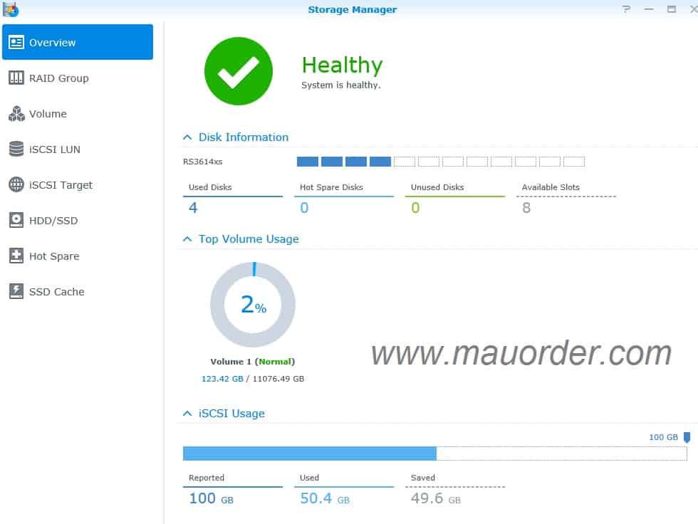 SYNOLOGY RackStation Storage Manager