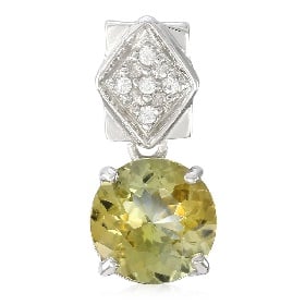 liontin permata tanzanite kuning