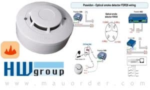 Detektor asap sistem optik
