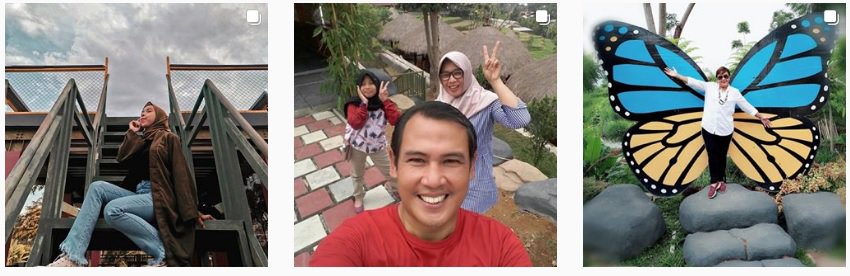 happy selfie people Omah Simbok Resto